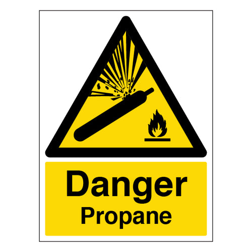 Danger Propane Safety Sign Clear Warning For Worksites