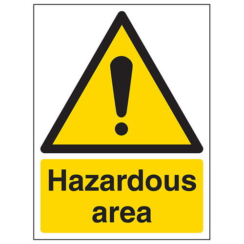 Hazardous Area Safety Sign Compliant Durable For Employers