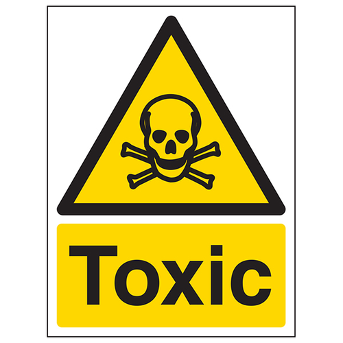 Toxic Safety Sign Essential Clear Compliance For Employers