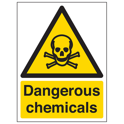 Dangerous Chemicals Safety Sign Workplace Compliant