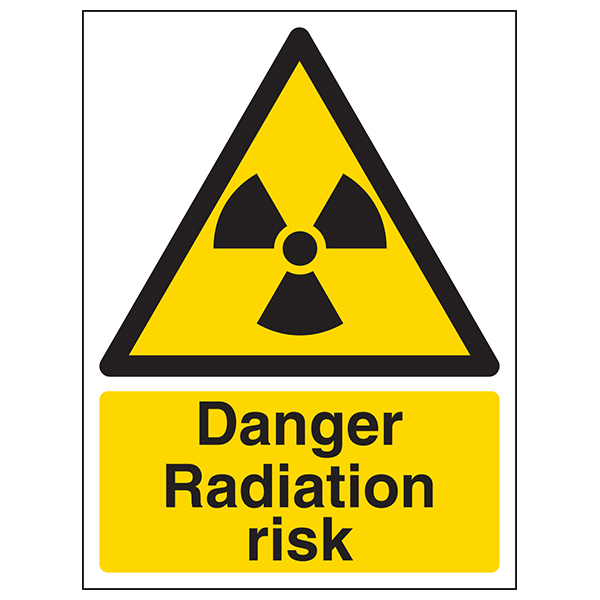 Radiation Warning Safety Sign High Visibility For Workplace