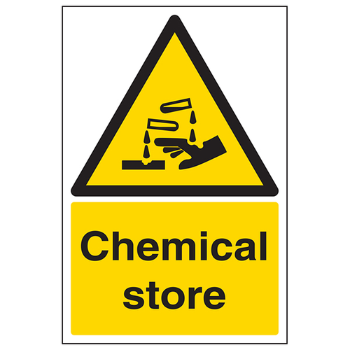 Chemical Store Safety Sign Clear Compliance For Employers
