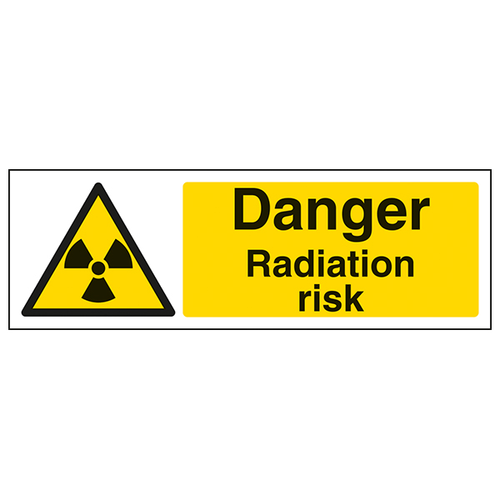 Radiation Danger Safety Sign EN ISO 7010 Worksite Warning