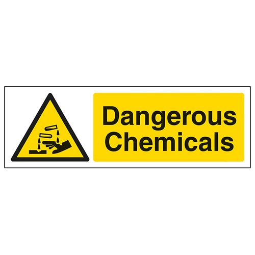 Corrosive Chemicals Safety Sign Warning For Workers