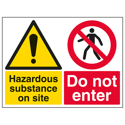 Hazardous Substance Safety Sign Do Not Enter For Workers