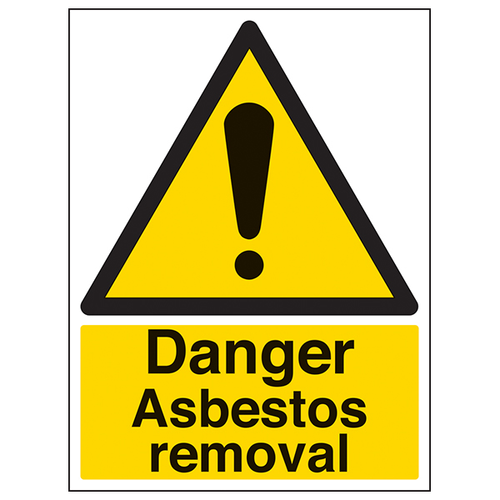Danger Asbestos Removal Safety Sign Compliant For Workplace