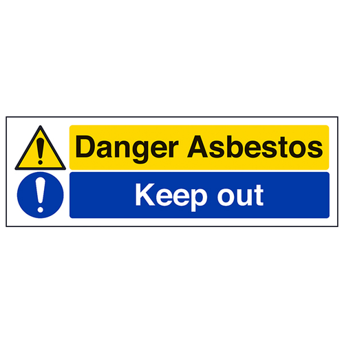 Danger Asbestos Keep Out Safety Sign Compliant For Sites