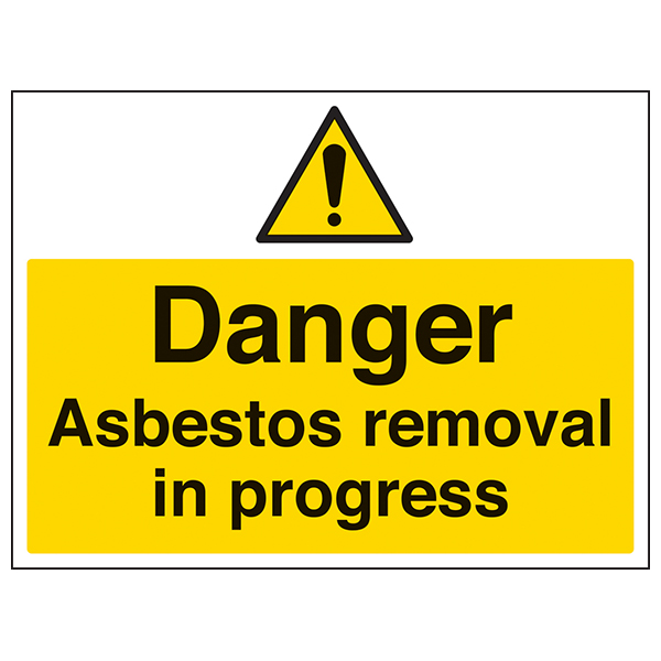 Danger Asbestos Removal Safety Sign ProGuard Contractors