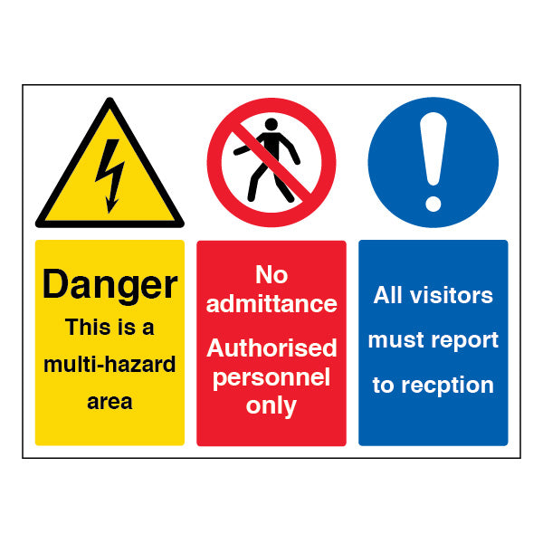 Danger No Admittance Sign For Visitors Reception Landscape