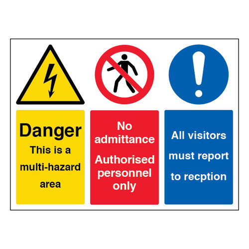 Danger No Admittance Sign For Visitors Reception Landscape