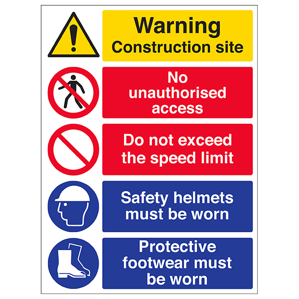 Do Not Exceed Speed Limit Safety Sign Compliant Demolition