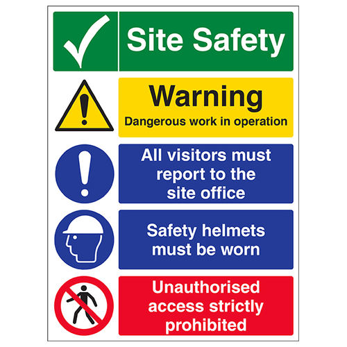 Demolition Safety Sign High Visibility For Site Workers