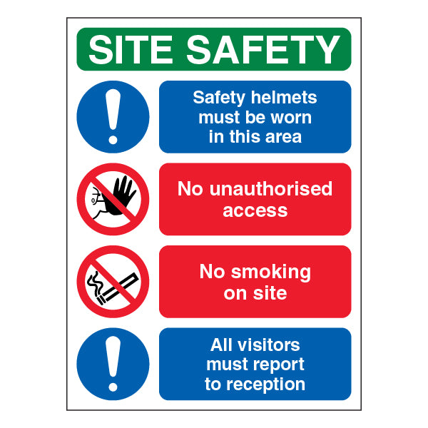 Safety Helmets Must Be Worn Safety Sign For Construction