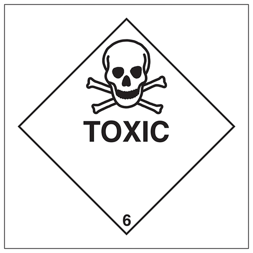 Toxic Diamond Safety Sign Compliant Clear Workplace