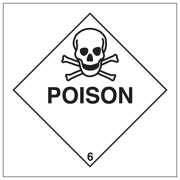 Poison Diamond Safety Sign Workplace Toxic Hazard Warning