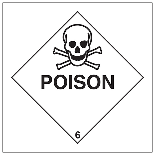 Poison Diamond Safety Sign Workplace Toxic Hazard Warning