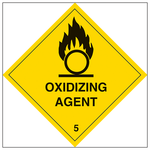 Oxidizing Agent Safety Sign Essential Warning For Hospitals