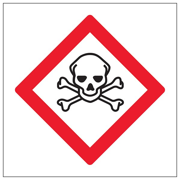 Storage Area Skull And Crossbones Safety Sign For Workplace