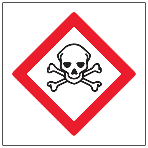 Storage Area Skull And Crossbones Safety Sign For Workplace