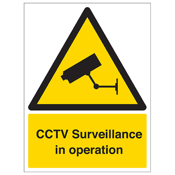 CCTV Surveillance Safety Sign GDPR Notice For Businesses