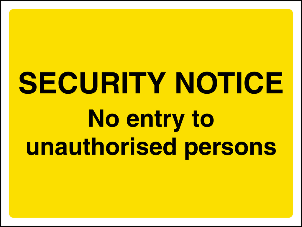 No Entry Safety Sign Durable EN ISO For Site Managers
