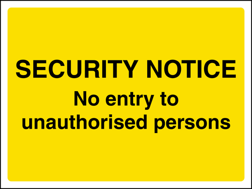 No Entry Safety Sign Durable EN ISO For Site Managers