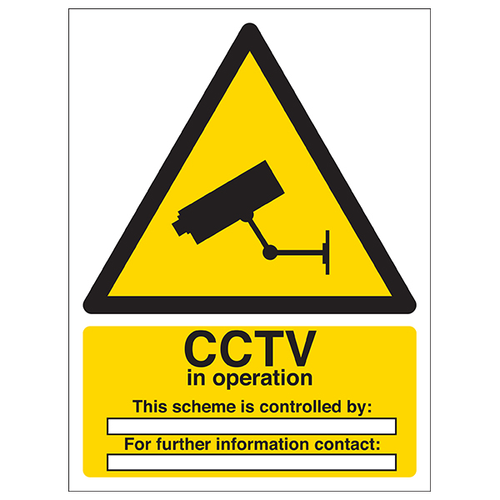 CCTV Safety Sign GDPR Privacy Notice Essential For Premises