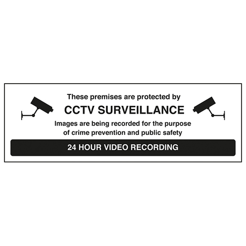 24 Hour Video Recording Safety Sign For Business GDPR