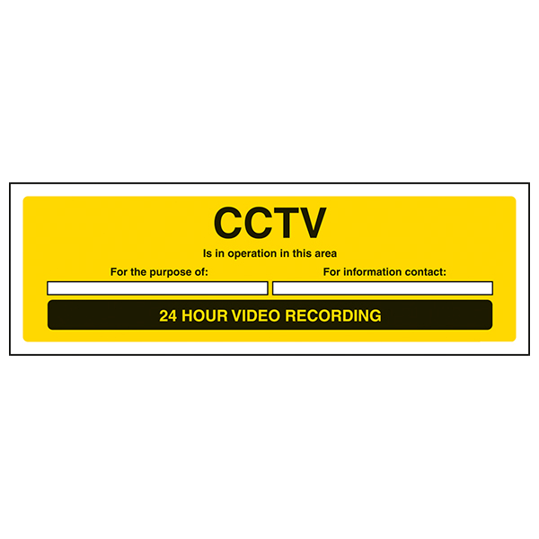CCTV Safety Sign Clear GDPR Notice For Businesses Durable