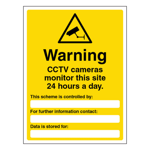 CCTV Safety Sign GDPR Compliant Clear Notice For Businesses