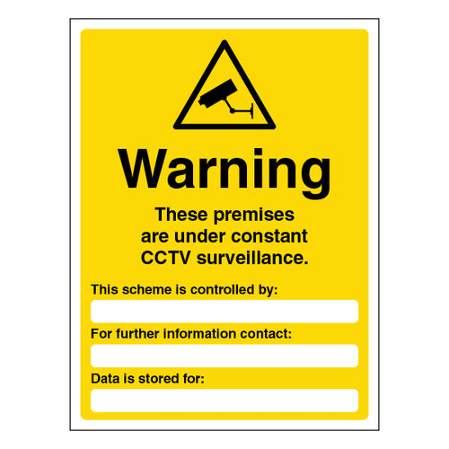 CCTV Safety Sign For GDPR Compliance Property Owners