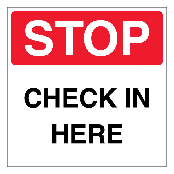 Security Point Safety Sign Clear Durable For Staff Now