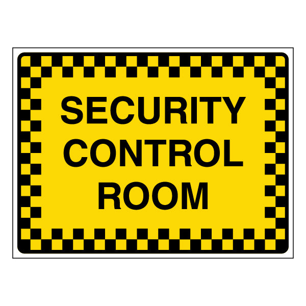 Security Control Room Safety Sign Quick ID For Staff