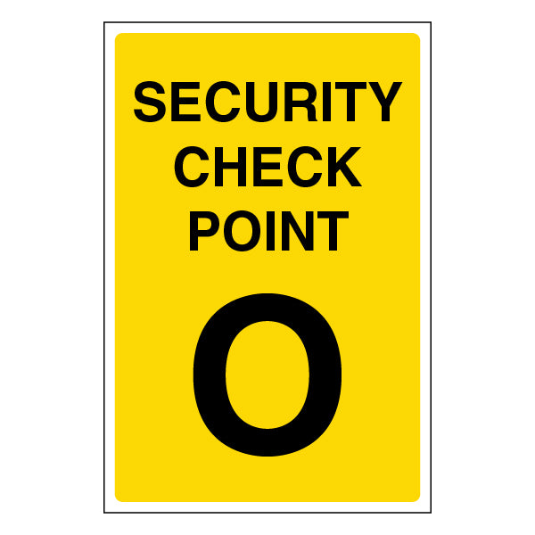 Security Check Point Safety Sign Clear Durable For Staff