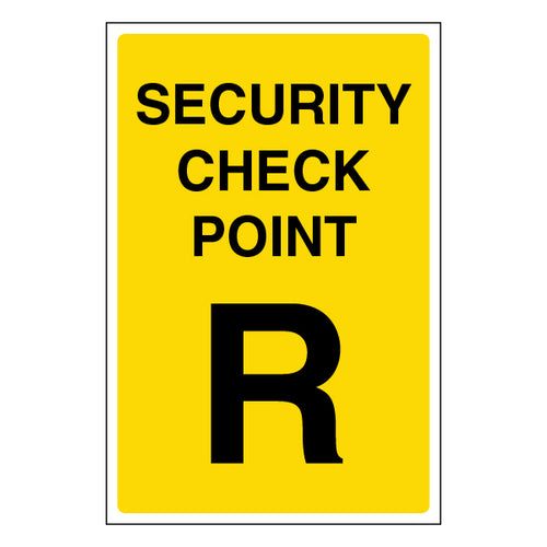 Security Check Point Safety Sign Essential Guide For Staff