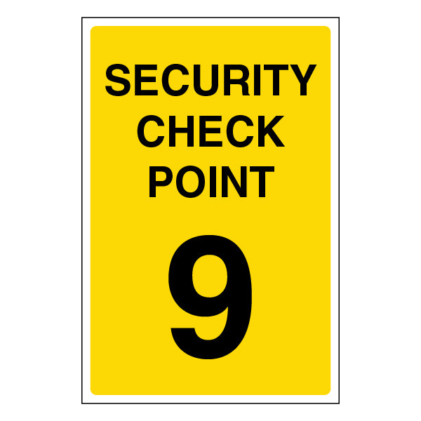 Security Check Point Safety Sign Essential For Staff