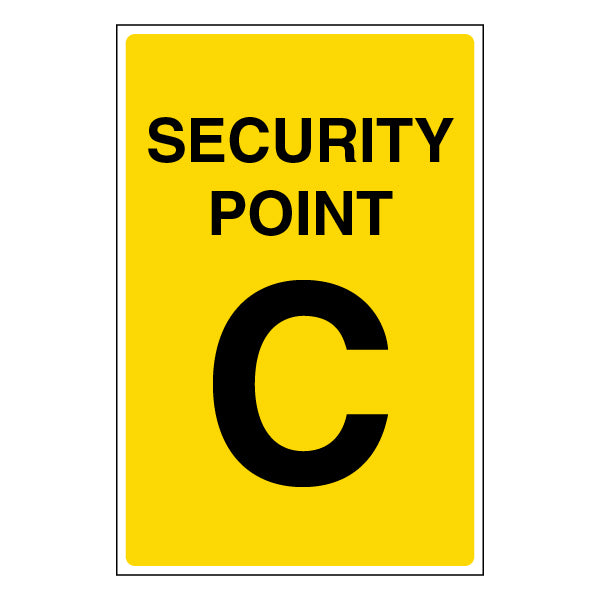 Security Point Safety Sign Guide Staff And Visitors