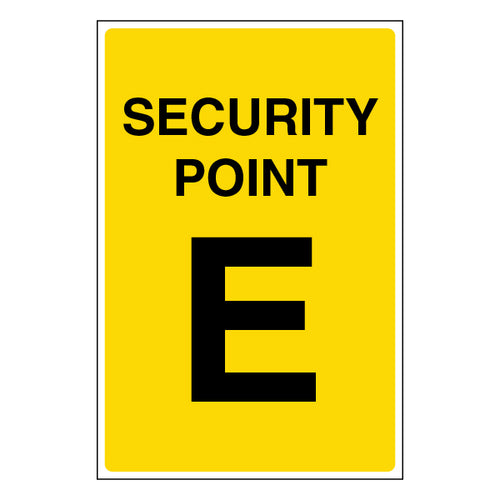 Security Point E Safety Sign Clear Guide For Staff Visitors