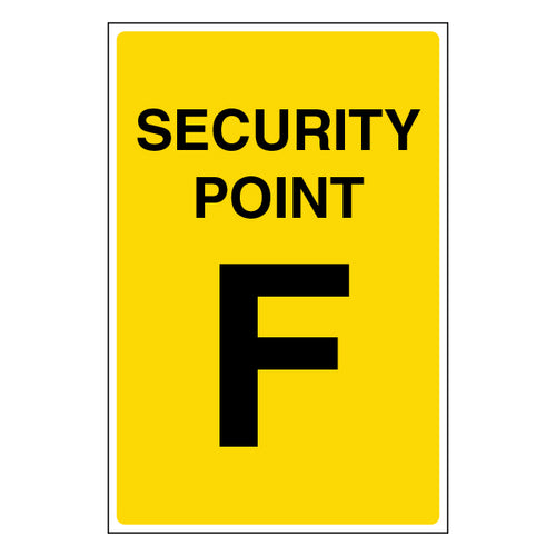 Security Point Safety Sign Guide Staff And Visitors Fast