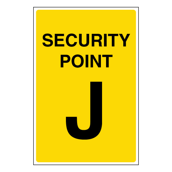 Security Point J Safety Sign Guide Staff Fast Verification