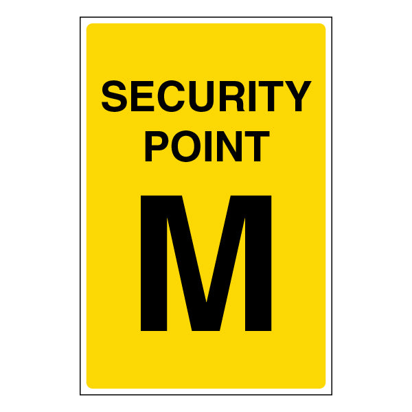 Security Point M Safety Sign Clear Guide For Staff Now