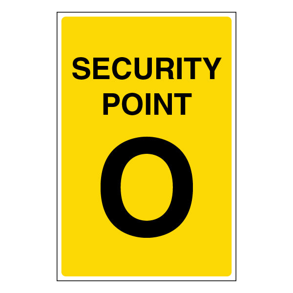 Security Point Safety Sign Clear Guidance For Staff