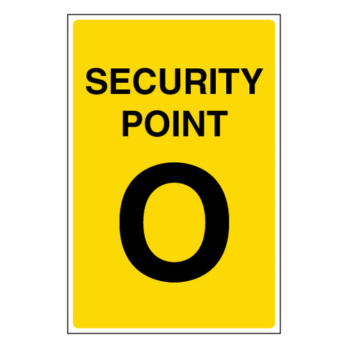 Security Point Safety Sign Clear Guidance For Staff