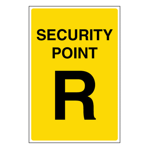 Security Point R Essential Safety Sign Guide Staff Visitors