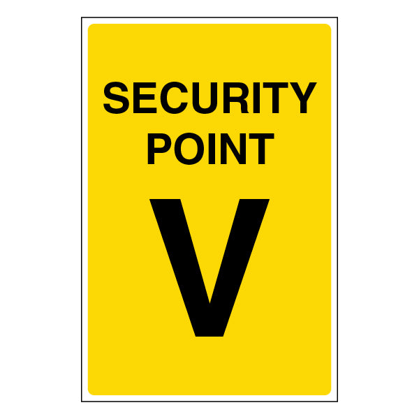 Security Point V Clear Guidance Safety Sign For Employees