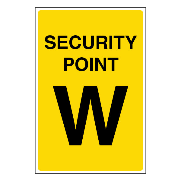 Security Point W Safety Sign Essential Guide For Staff