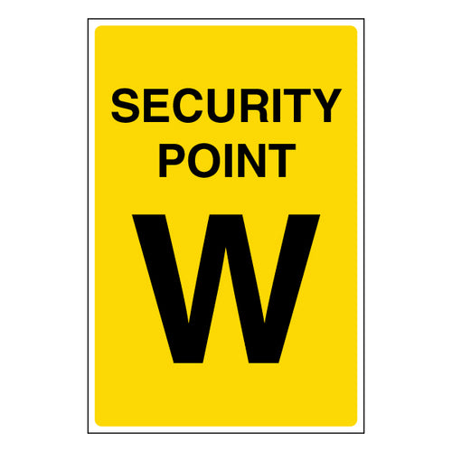 Security Point W Safety Sign Essential Guide For Staff