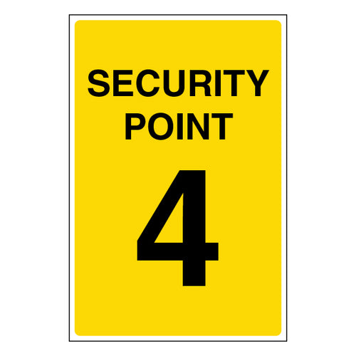 Security Point Safety Sign Guide Staff And Visitors