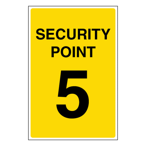 Security Point Safety Sign Essential Guide For Staff
