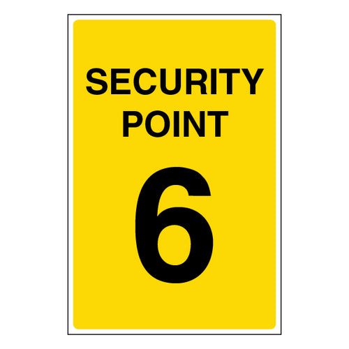 Security Point Safety Sign Clear For Staff Visitors